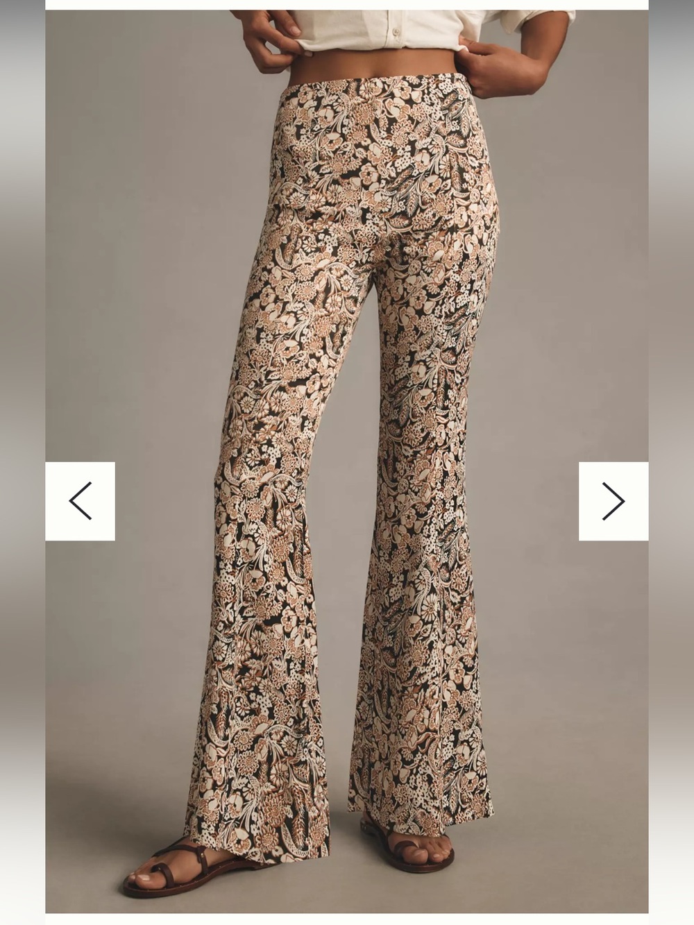 By Anthropologie Satin Flare Pants size 2